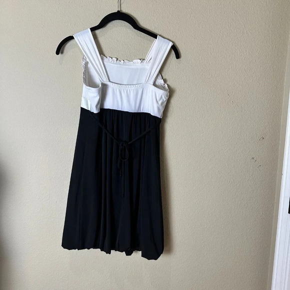 VINTAGE Sequin Hearts Party Dress Black & White Formal Fancy - size 14 - Picture 7 of 9